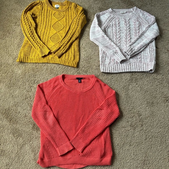 Lot of 3 GAP and Old Navy sweaters - Picture 1 of 4